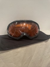 Adults  Black Orange Ski Goggles One Size - Brand New In Box