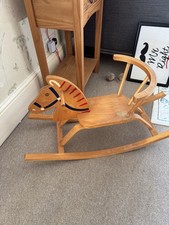 Vintage Wooden Rocking Horse Suitable for Toddlers 18 Months to 3 Years