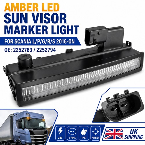 Front sun visor top - sun, marker