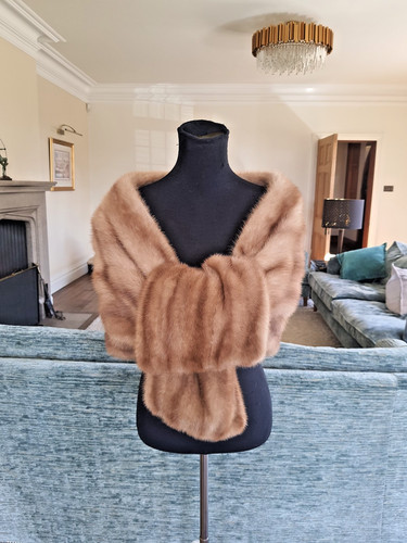 Mink stole cape - wrap, shawl