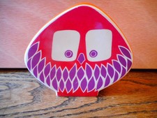 Carlton Ware money box “orange / mauve / purple owl”