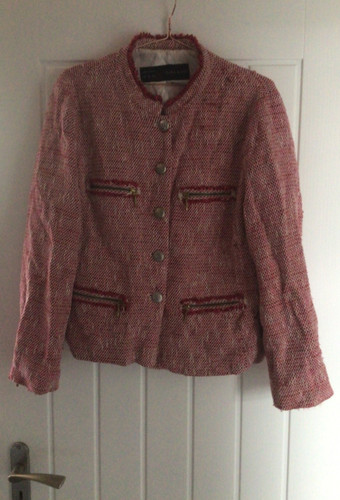 Zara basic pink jacket coat - pink,