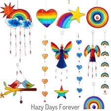 SUN CATCHER suncatcher STAINED GLASS RESIN Mobile Hippy MULTI BUY DISCOUNT 