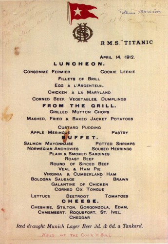 White star line rms titanic - white,