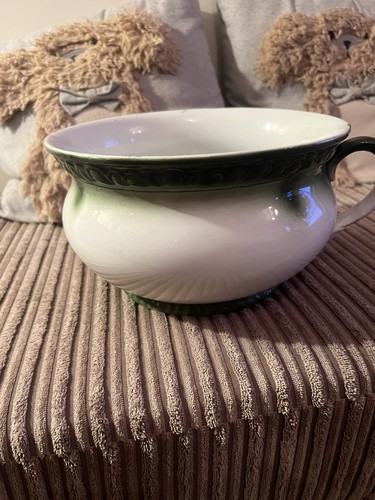 Antique green and white - and,