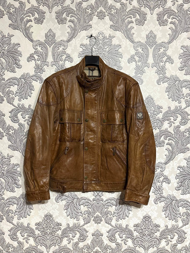 Belstaff gold label leather - gold,