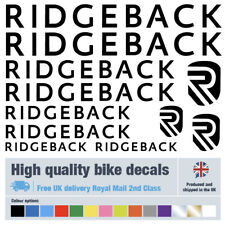 Ridgeback bike decals labels