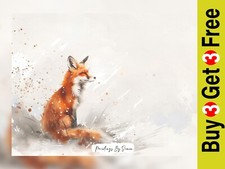 Tranquil Fox in Snow