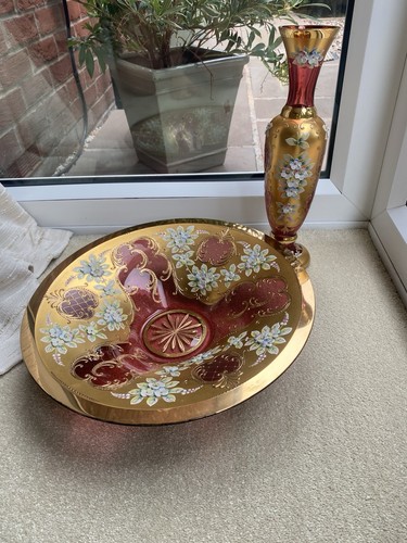 Vintage egermann bohemian ruby - vintage,