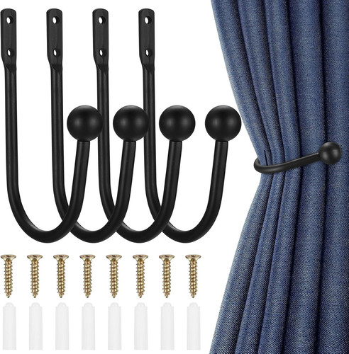 Metal curtain holdbacks - curtain, 4