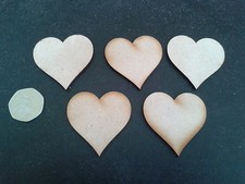 Wooden Hearts 5cm x 5cm Pack