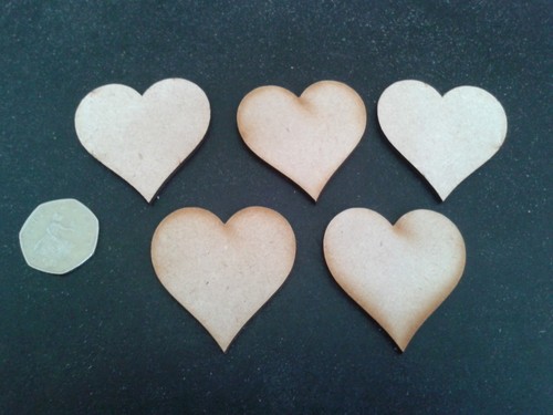Wooden hearts 5cm - x,