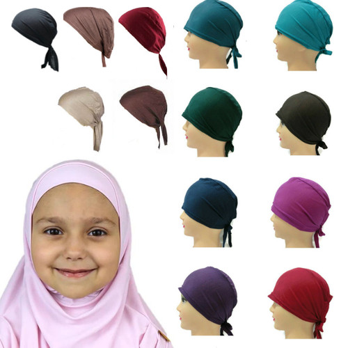 Girls tie back bonnet cap - back,