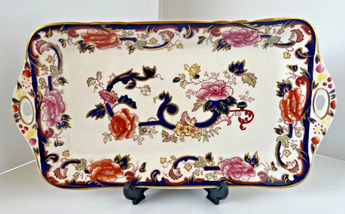 Vintage masons ironstone - ironstone, blue