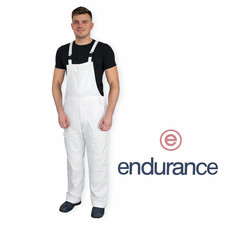 Endurance white polycotton - polycotton, bib