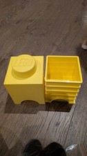 LEGO Yellow Storage Toy Box Empty