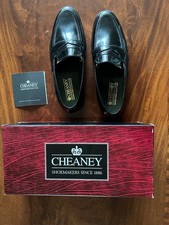 Cheaney new mens shoes style Henry Black size 9 F with original box