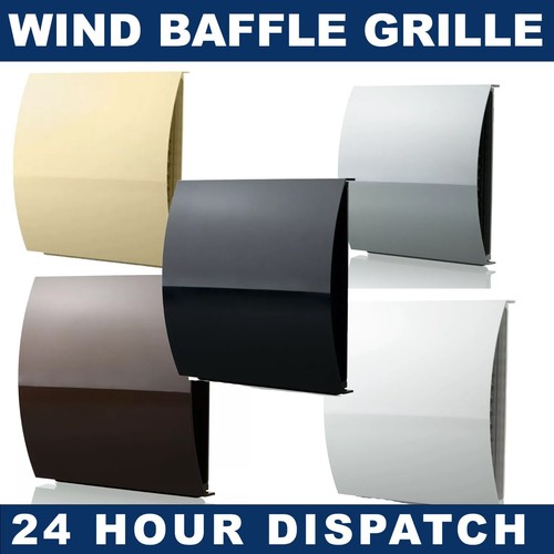 External wall wind baffle vent - external,