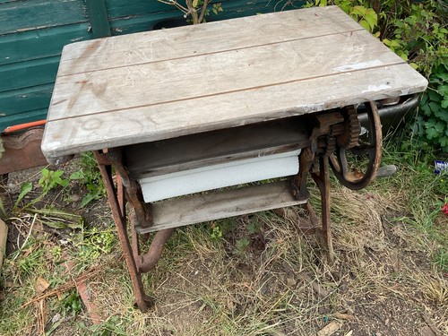 Antique mangle garden ornament - mangle,