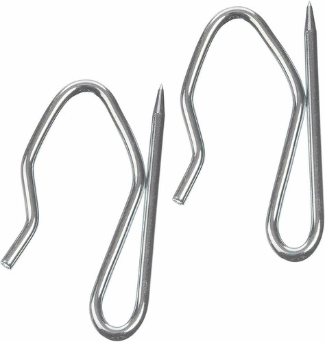 Metal curtain pin hooks strong - metal,