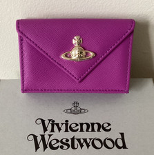 Brand New Boxed Vivienne Westwood Leather Envelope Billfold Wallet With Pocket