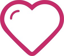 Heart Decal Vinyl Sticker Car Bumper Sticker Window Wall Art Laptop Love Bubble