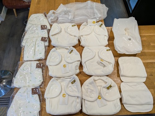 Cotton adjustable nappies - 8x,