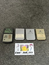 4x PlayStation 1 Memory Card Bundle Sony PS1 Official Genuine Tested Working UK