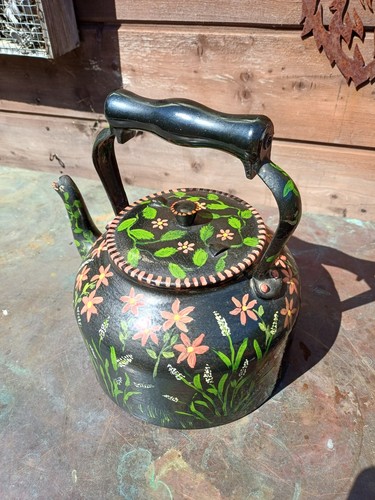 Barge ware kettle painted - painted, by