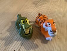 2 Vintage Plastic  Jungle Book Figures Shere  Khan  and KAA Wind Up Toys