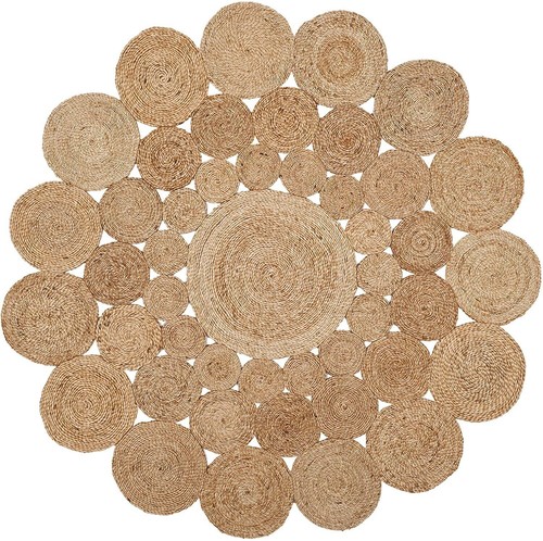 Round rug carpet jute 100 - rug, &