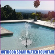 Outdoor Solar Floating Water Fountain For Bird Bath Fish Tank 7V/1W Garden