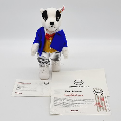 Steiff rupert bill badger - bill,