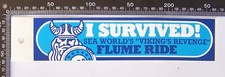 VINTAGE SEA WORLD VIKING'S REVENGE FLUME RIDE SOUVENIR CAR TRUCK CARAVAN STICKER