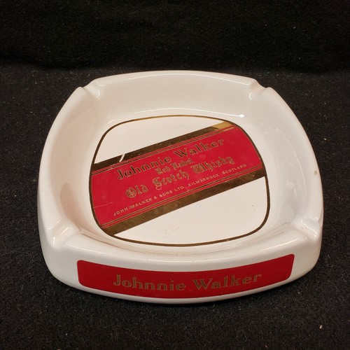 Vtg ashtray johnnie walker - vtg, red