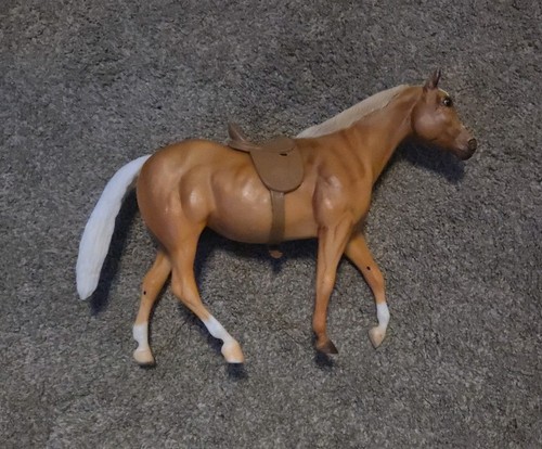 Breyer horse white and - horse, brown