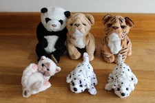 6 x Furreal Newborn Baby Cubs by Hasbro - Tiger/Panda/Dalmations/Kitten/Puppy