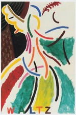 Waltz, David Hockney print in 10 x 12 mount ready to frame SUPERB