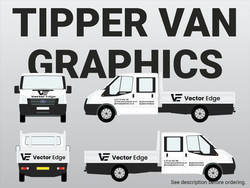 Tipper van vinyl decals - tipper,