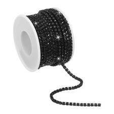10 Yard 2.5mm Crystal Rhinestone Diamond Close Chain Trim Claw Cup for Craft DIY