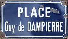 Old vintage blue French enamel