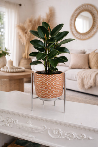 Concrete round pot - concrete,