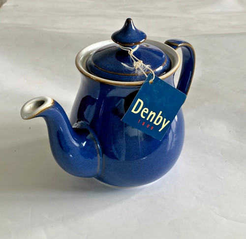 Denby imperial blue - denby, teapot