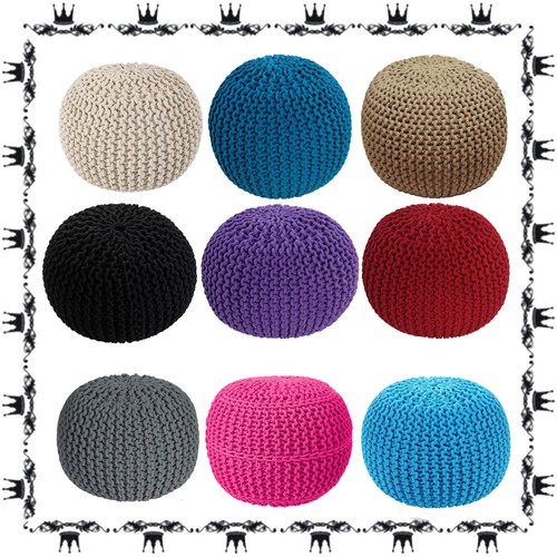 Knitted moroccan large round - moroccan,