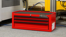 Hilka Tool Box new red steel metal 3 drawer  add on toolbox storage chest