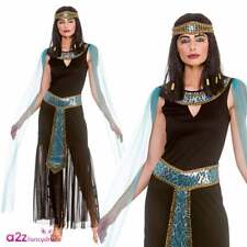 Adult Princess Cleopatra Ladies Egyptian Queen Ancients Fancy Dress UK 10-24