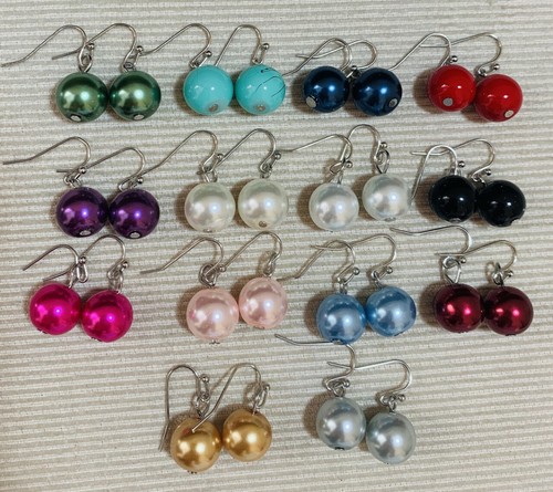 Classic large faux pearl - pearl, drop