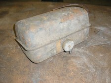 Rectangular metal fuel tank. Petter stationary engine. 12 x 6 x 7in