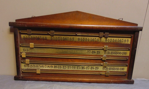 Snooker score board - snooker, vintage