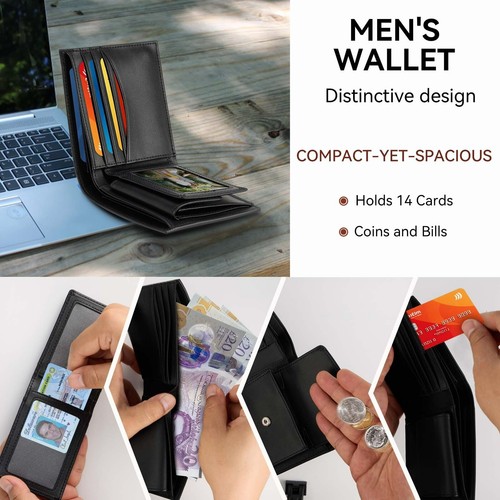 Mens rfid blocking real - rfid,